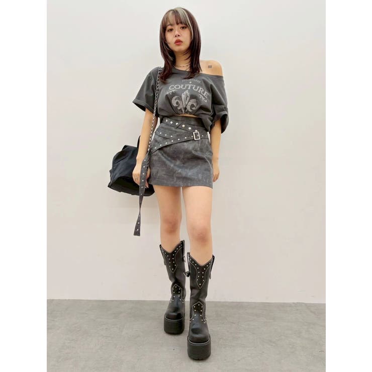 【TVで紹介！】ワンショルグラフィックピグメントＴシャツ | EVRIS | 詳細画像31 