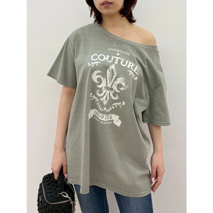 【TVで紹介！】ワンショルグラフィックピグメントＴシャツ | EVRIS | 詳細画像32 