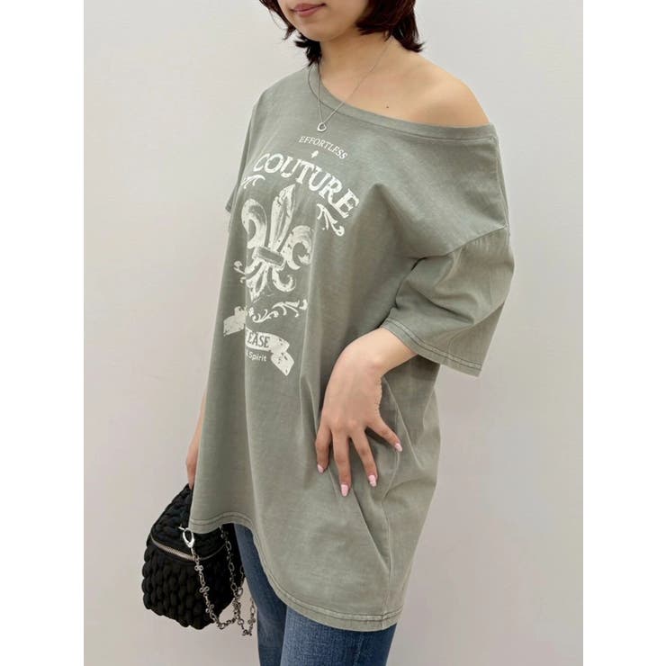 【TVで紹介！】ワンショルグラフィックピグメントＴシャツ | EVRIS | 詳細画像33 
