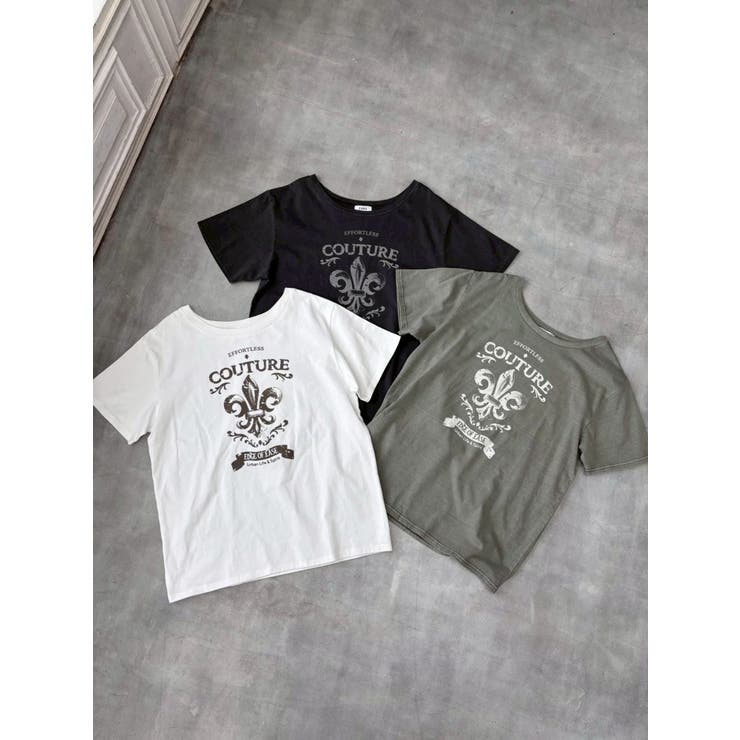 【TVで紹介！】ワンショルグラフィックピグメントＴシャツ | EVRIS | 詳細画像41 