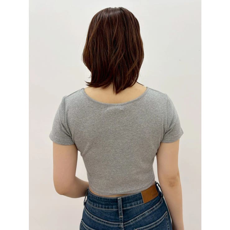 レタリングシンプルショートTシャツ 半袖 夏服 | EVRIS | 詳細画像17 