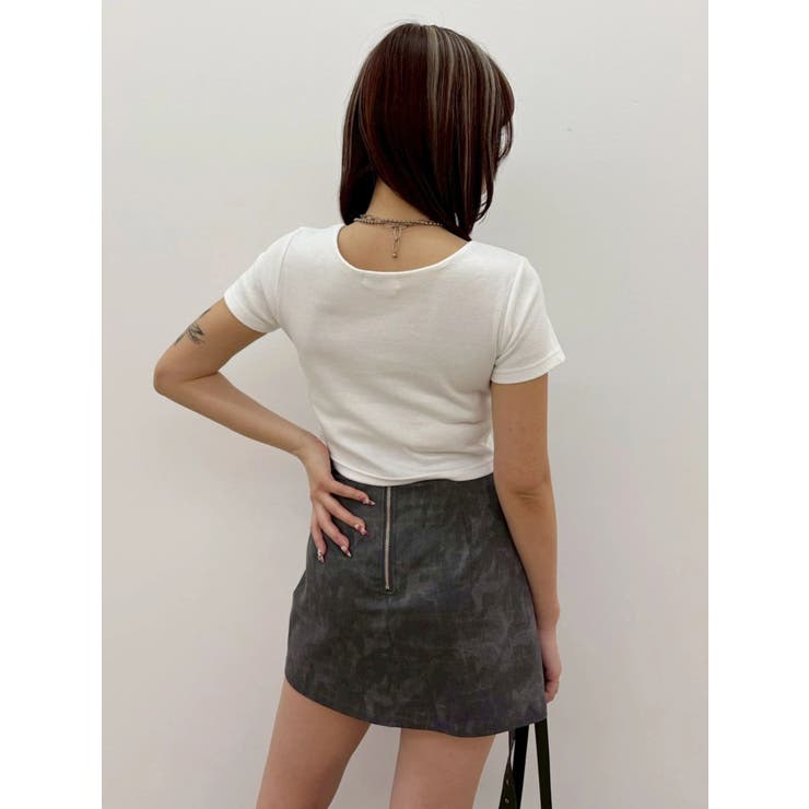 レタリングシンプルショートTシャツ 半袖 夏服 | EVRIS | 詳細画像26 