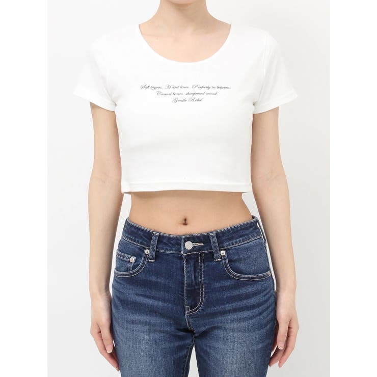 レタリングシンプルショートTシャツ 半袖 夏服 | EVRIS | 詳細画像33 