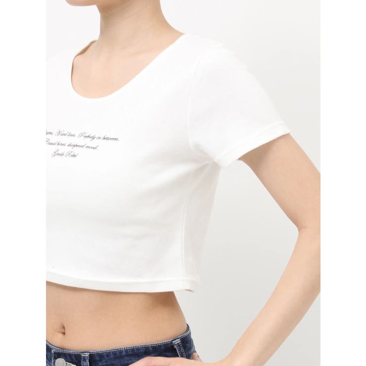 レタリングシンプルショートTシャツ 半袖 夏服 | EVRIS | 詳細画像37 