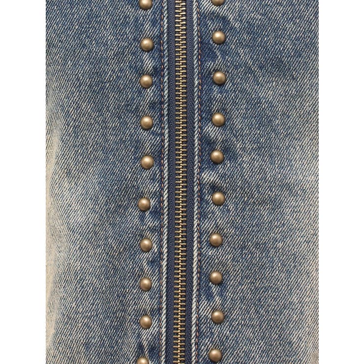 クロスモチーフスタッズデニムブルゾン【セットアップ着用可能】 | EVRIS | 詳細画像50 