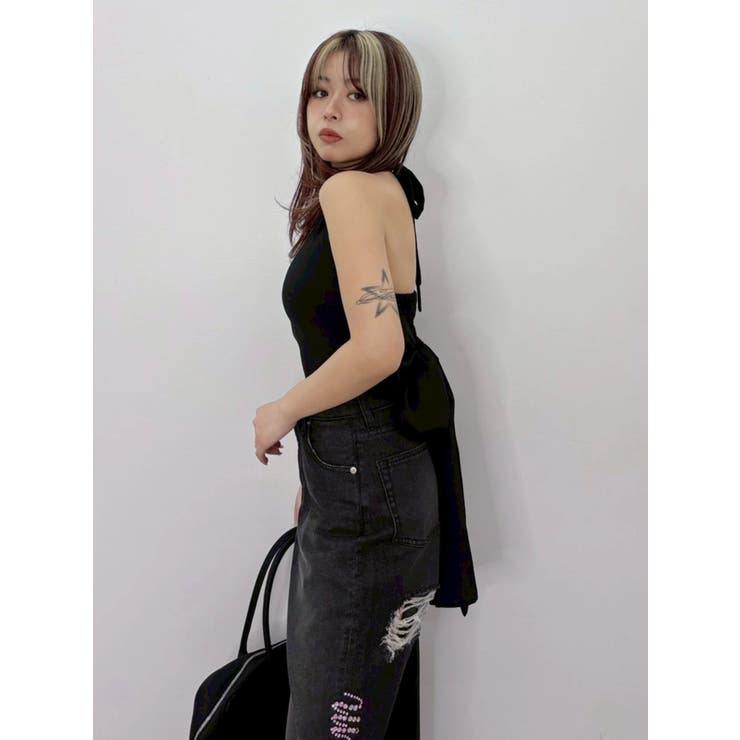 バックリボンホルタートップス | EVRIS | 詳細画像22 