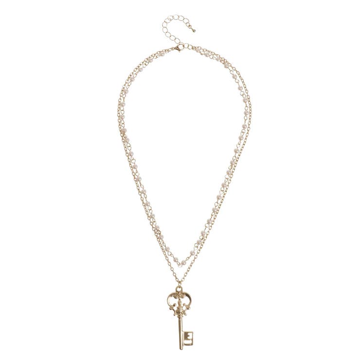 ゴールド | KEY MOTIF LONG ネックレス | EVRIS