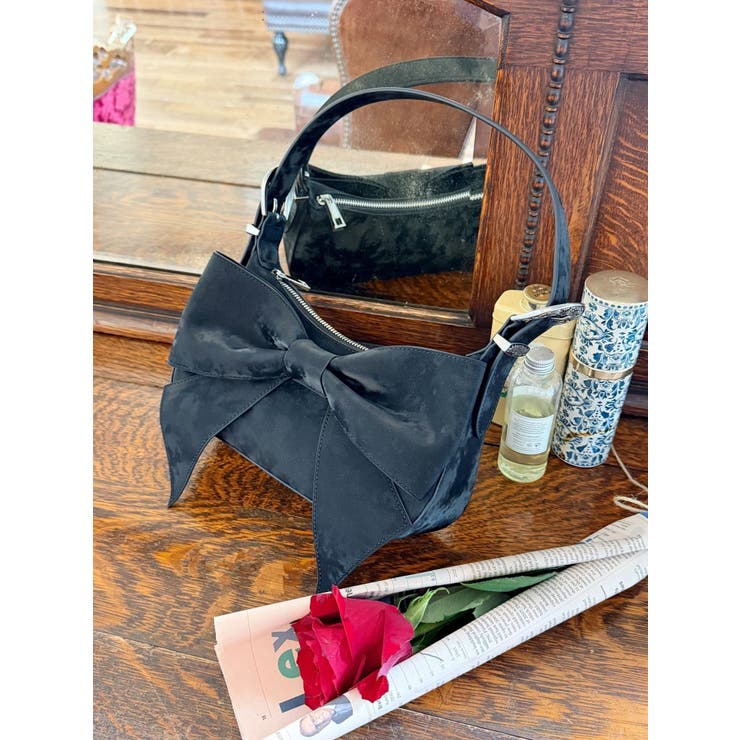 ブラック | RIBBONハンドBAG | EVRIS