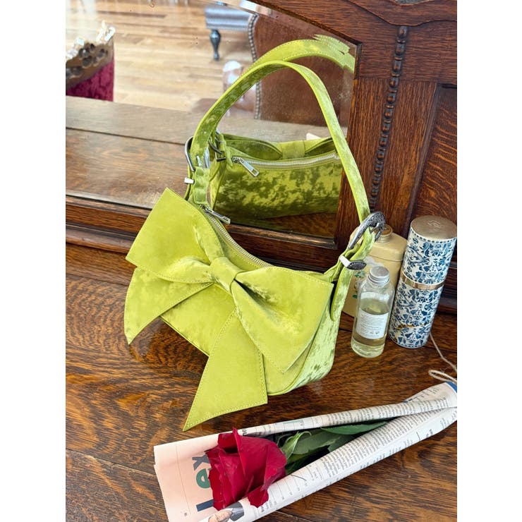 グリーン | RIBBONハンドBAG | EVRIS