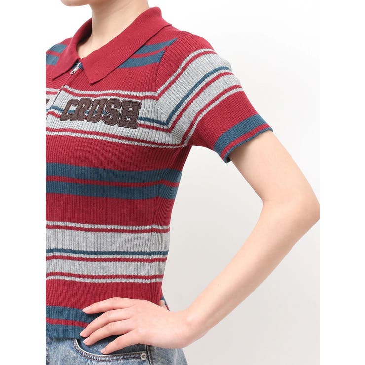 Embroidery ZIP ニットトップス | EVRIS | 詳細画像30 