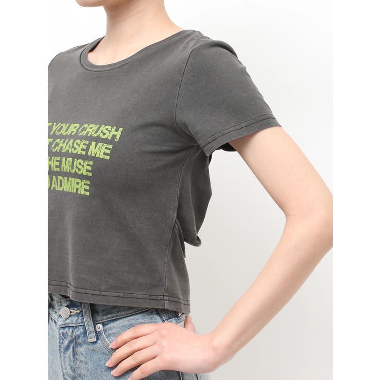 バックオープンクロップドＴシャツ | EVRIS | 詳細画像35 