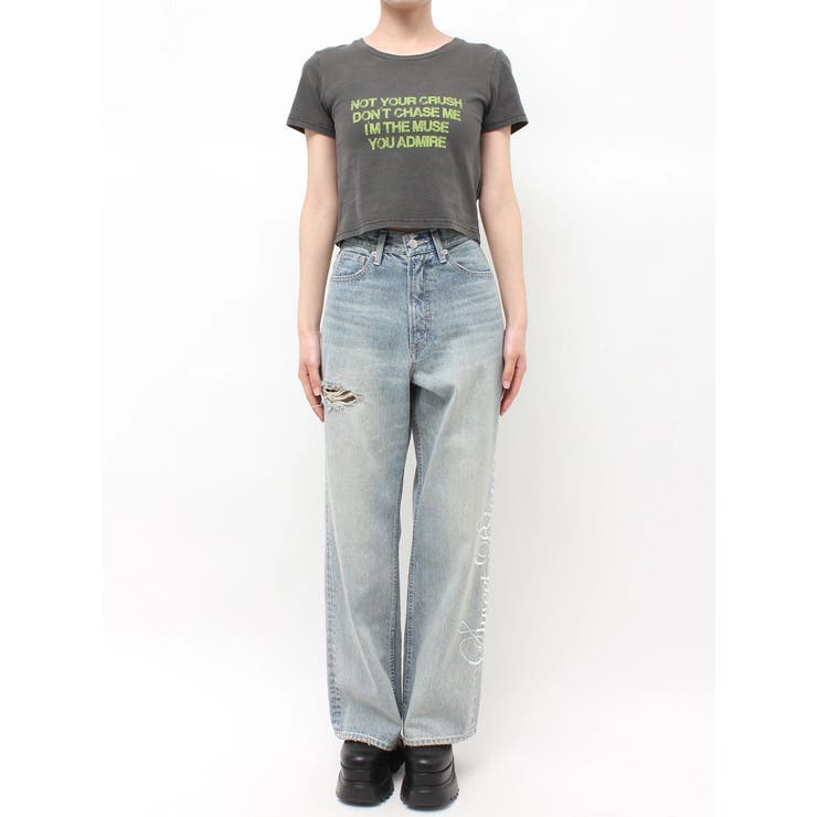 バックオープンクロップドＴシャツ | EVRIS | 詳細画像38 