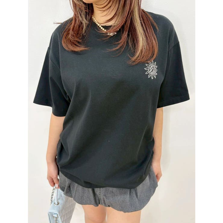 ラインストーングラフィック BIG Tシャツ | EVRIS | 詳細画像18 