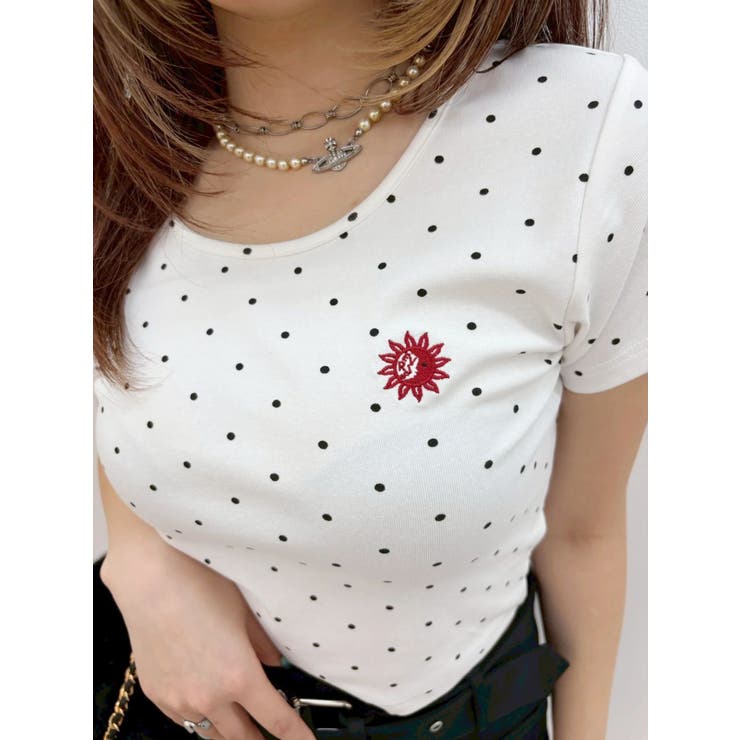 ドットSUNNYショートTシャツ | EVRIS | 詳細画像2 