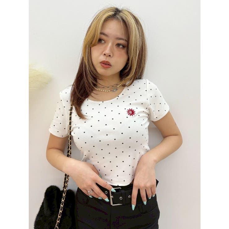ドットSUNNYショートTシャツ | EVRIS | 詳細画像3 