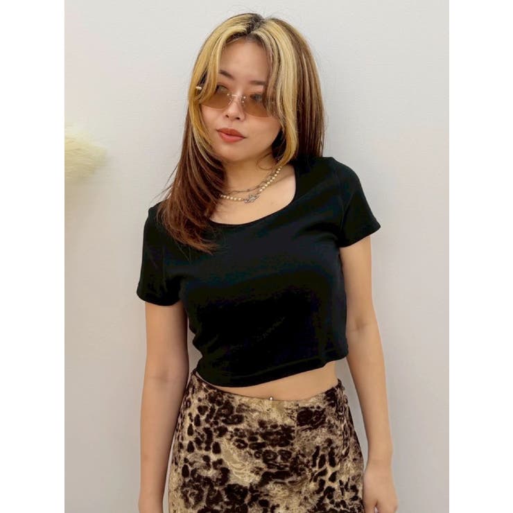 ブラック | 【MADE IN JAPAN】BASICシンプルショートTシャツ | EVRIS