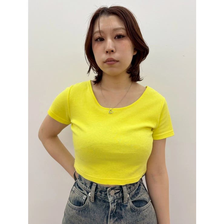 イエロー | 【MADE IN JAPAN】BASICシンプルショートTシャツ | EVRIS