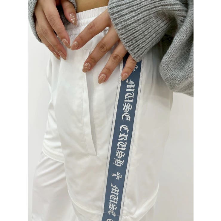 ラメラインワイドパンツ【セットアップ着用可能】 | EVRIS | 詳細画像13 