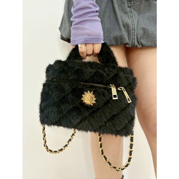 フェイクファーキルティングバニティ－BAG | EVRIS | 詳細画像13 
