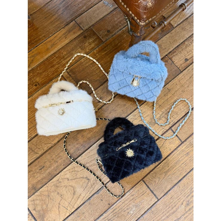 フェイクファーキルティングバニティ－BAG | EVRIS | 詳細画像20 