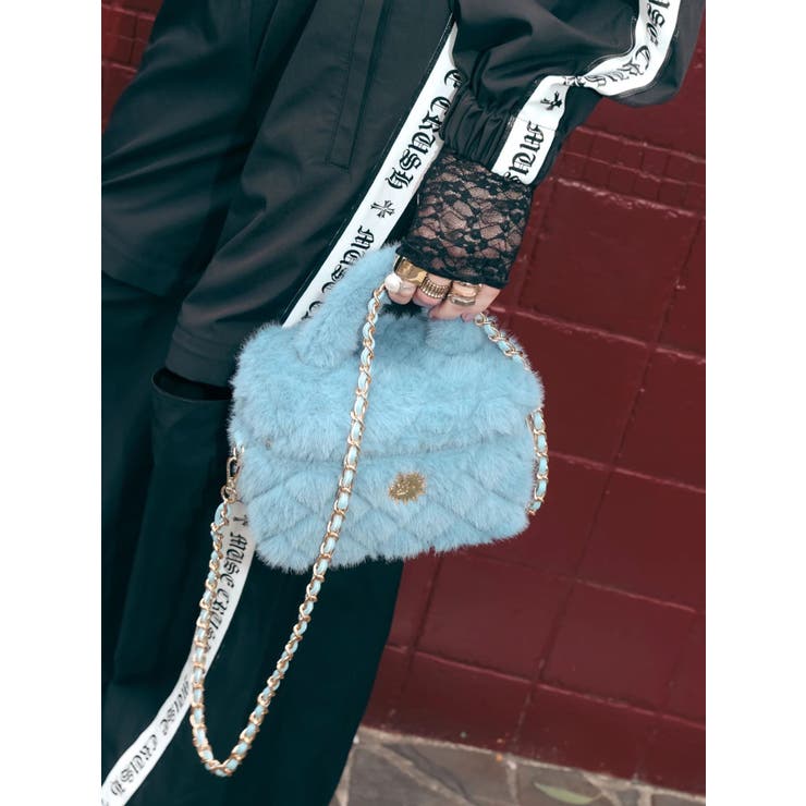 フェイクファーキルティングバニティ－BAG | EVRIS | 詳細画像6 