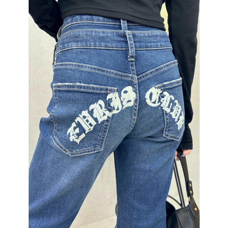 バックグラフィックフレアデニムパンツ | EVRIS | 詳細画像11 
