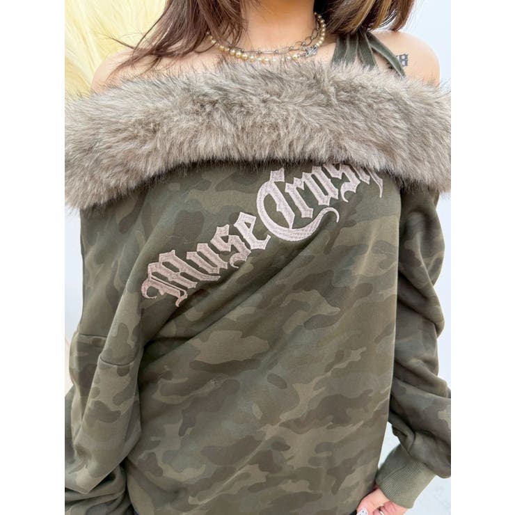 フェイクファードッキングワンショルトップス | EVRIS | 詳細画像8 