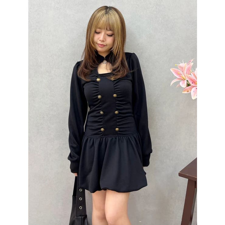 ナポレオデザインスウェットミニワンピース | EVRIS | 詳細画像24 