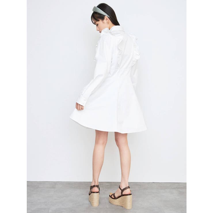 VIPセール【関税込み】MSGM シャツワンピース フリル付き VIPセール【関税込み】MSGM シャツワンピース フリル付き (MSGM