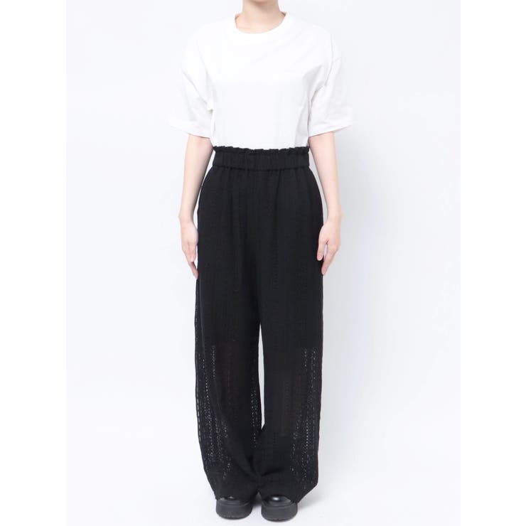 【最安値挑戦】 LACE LINE PT/レースラインパンツ[品番：MKSW0056742]｜CALNAMUR パンツ