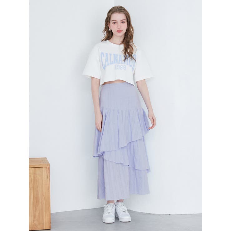 LACE LIKE TIERED SKIRT/レースライクティアードスカート | CALNAMUR | 詳細画像7