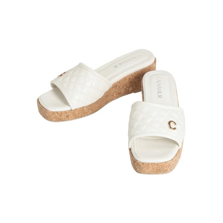 QULTING CORK SANDALS/キルティングコルクサンダル[品番 QULTING CORK SANDALS/キルティングコルクサンダル[品番
