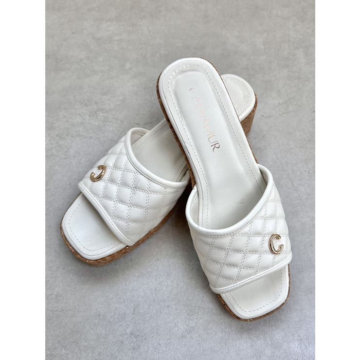 QULTING CORK SANDALS/キルティングコルクサンダル[品番