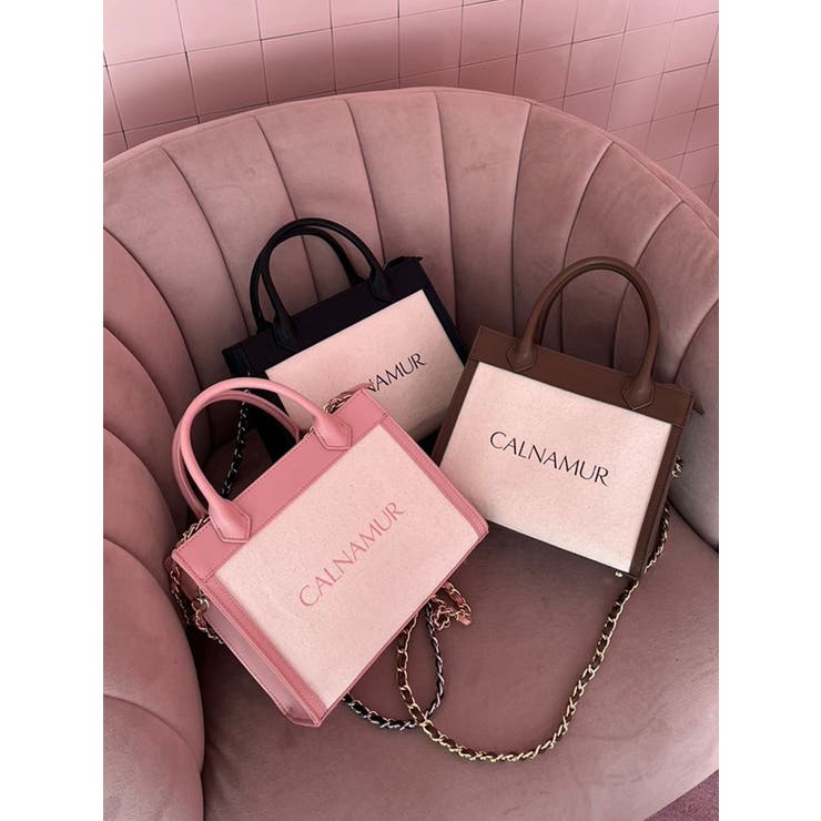 TWEED LOGO BAG/ツイードロゴバッグ[品番：MKSW0059273]｜CALNAMUR （カルナムール）のレディースファッション通販｜SHOPLIST（ショップリスト）