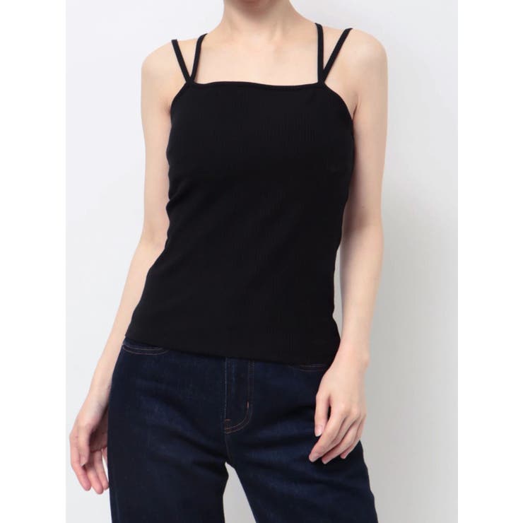 ブラック | CUP RIB CAMISOLE | CALNAMUR