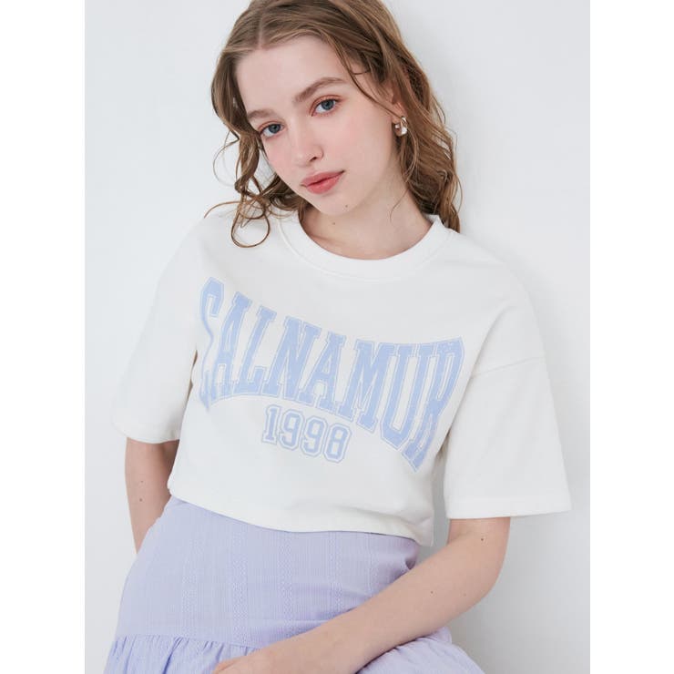 CL LOGO SHORT SWEAT/CLロゴショートスウェット[品番：MKSW0057579]｜CALNAMUR（カルナムール ）のレディースファッション通販｜SHOPLIST（ショップリスト）