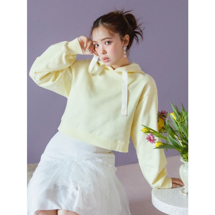 ＜dazzlinコラボ＞LOGO SHORT HOODIE | CALNAMUR | 詳細画像5 