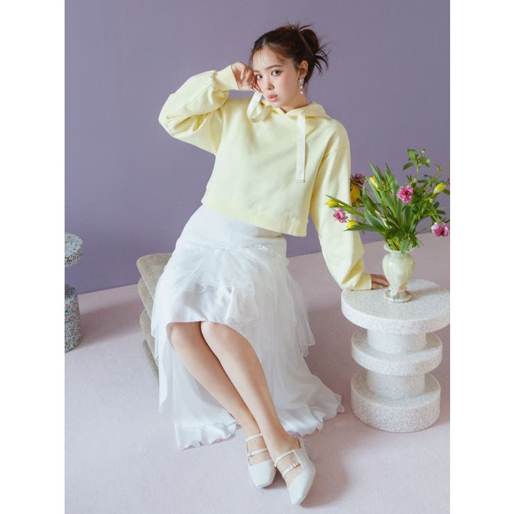 ＜dazzlinコラボ＞LOGO SHORT HOODIE | CALNAMUR | 詳細画像7 