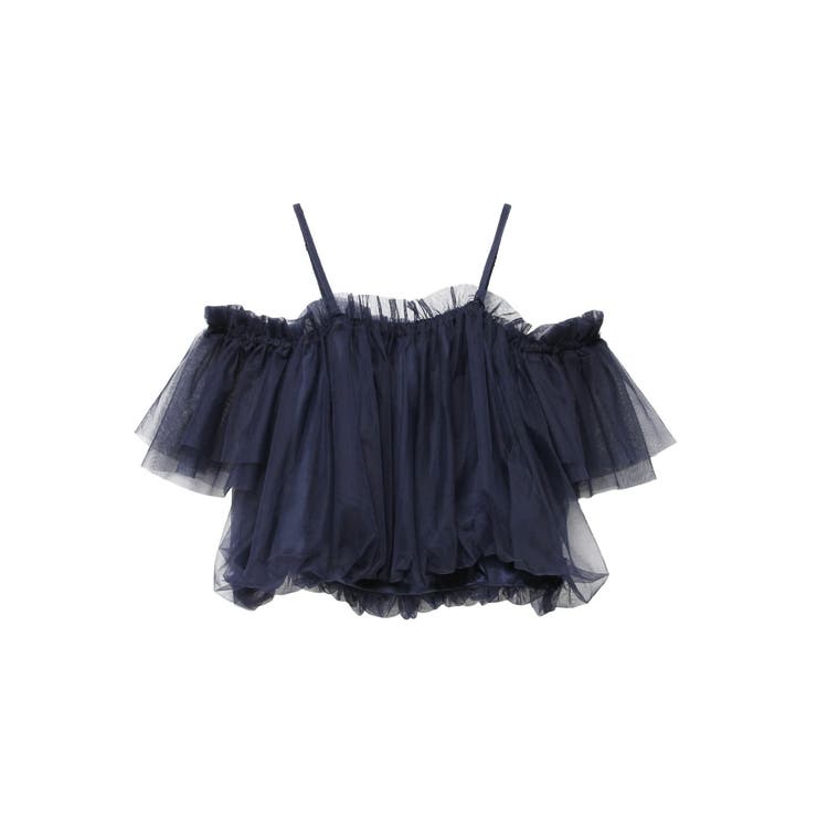 「 ２color 」裾バルーンフリルカットソートップス ／ hem balloon frill cutsew tops レディース 裾チュール バルーン ニット Liala×PG 全2色｜lpg441-2042【2