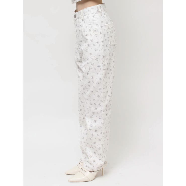 FLOWER STRAIGHT PT/フラワーストレートパンツ[品番：MKSW0057938