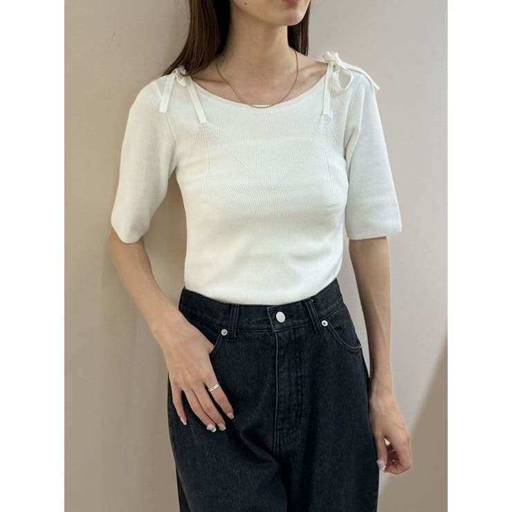 CAMI LIKE RIB KNIT/キャミライクリブニット | CALNAMUR | 詳細画像11 