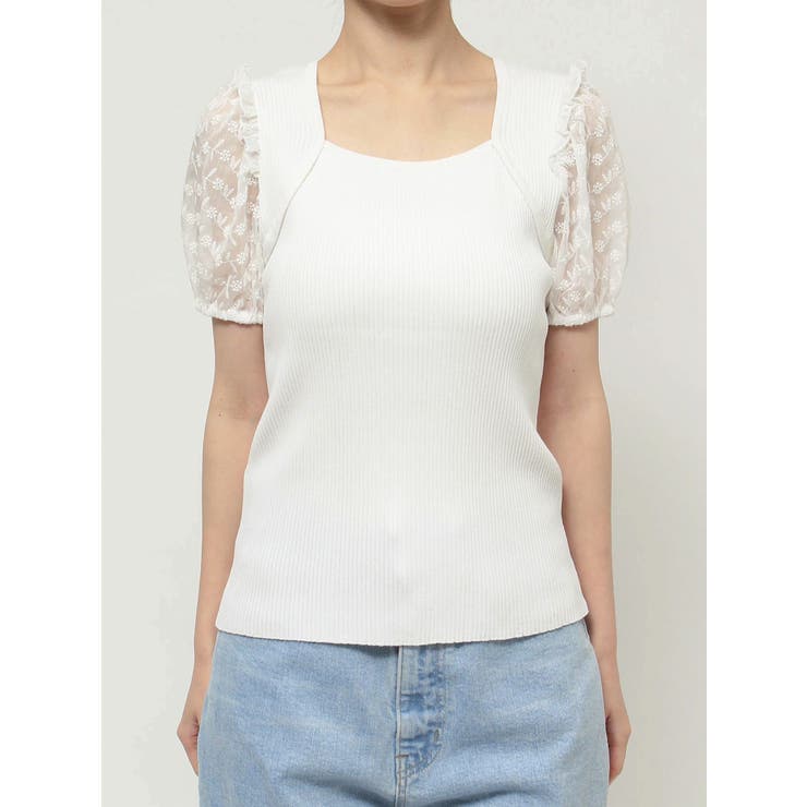 FLOWER EMB KNIT/フラワーエンブロダリーニット | CALNAMUR | 詳細画像14 