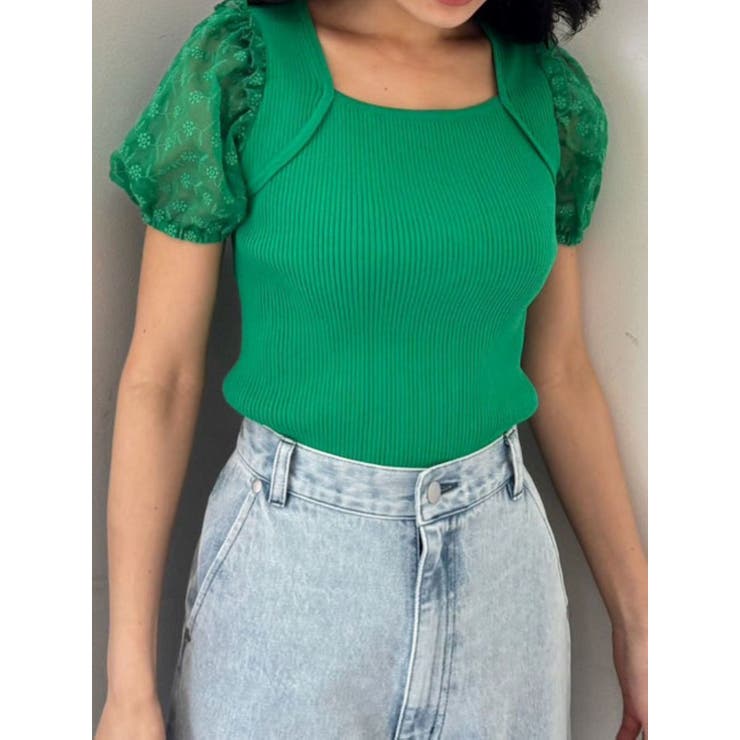 FLOWER EMB KNIT/フラワーエンブロダリーニット | CALNAMUR | 詳細画像8 