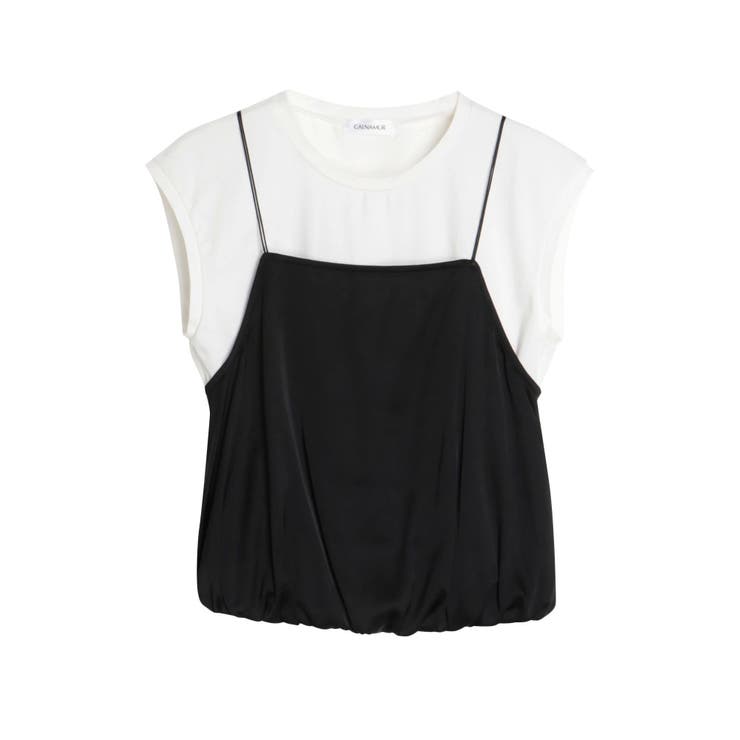 ブラック | RAYERED BALLOON CAMI | CALNAMUR