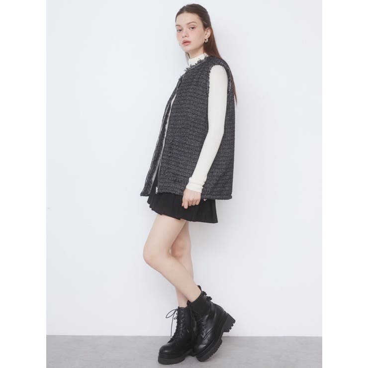REVERSIBLE FUR VEST/リバーシブルファーベスト | CALNAMUR | 詳細画像14 