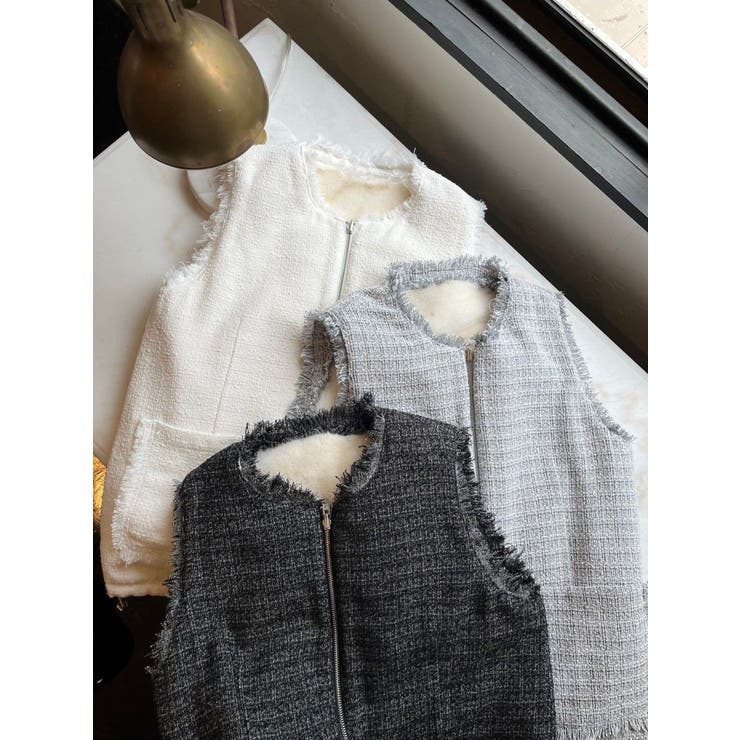 REVERSIBLE FUR VEST/リバーシブルファーベスト[品番 REVERSIBLE FUR VEST/リバーシブルファーベスト[品番