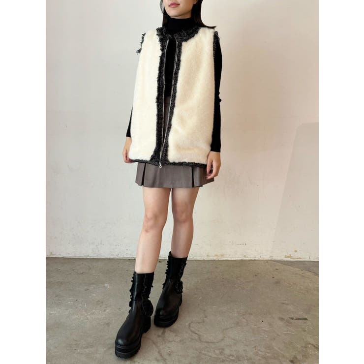 REVERSIBLE FUR VEST/リバーシブルファーベスト | CALNAMUR | 詳細画像20 