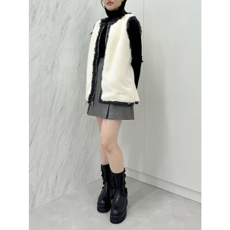 REVERSIBLE FUR VEST/リバーシブルファーベスト[品番 REVERSIBLE FUR VEST/リバーシブルファーベスト[品番
