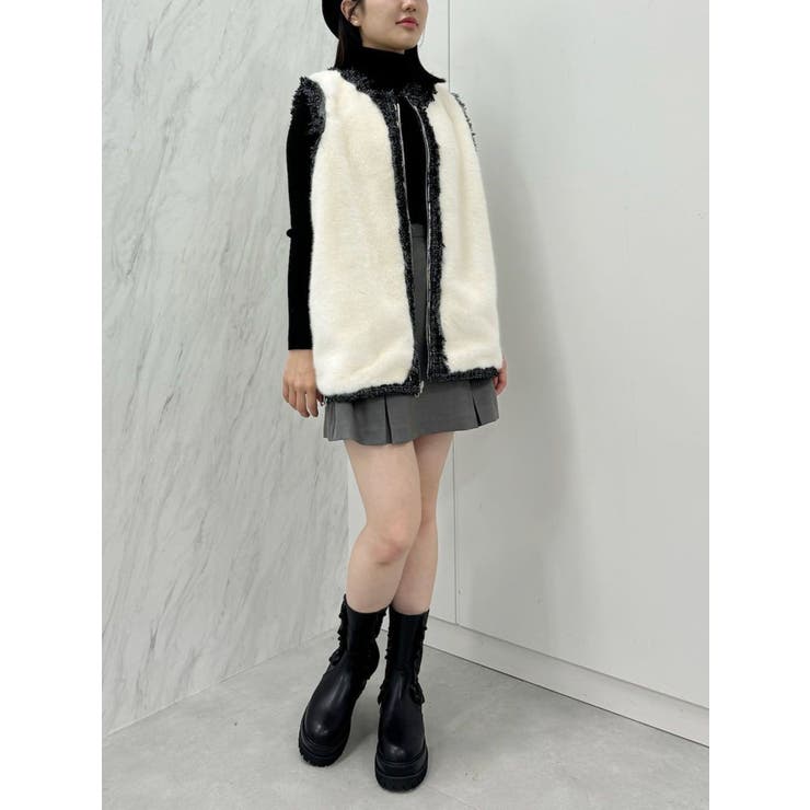 REVERSIBLE FUR VEST/リバーシブルファーベスト | CALNAMUR | 詳細画像25 