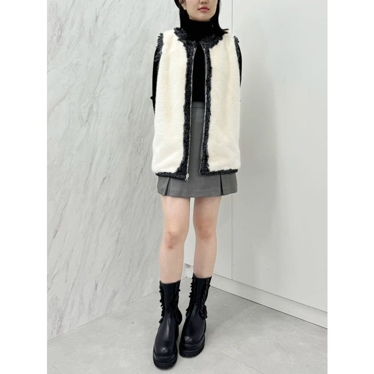 REVERSIBLE FUR VEST/リバーシブルファーベスト | CALNAMUR | 詳細画像26 